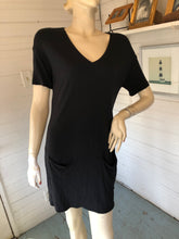 Load image into Gallery viewer, Wolford Black Knit Deep V-Neck Dress, size S
