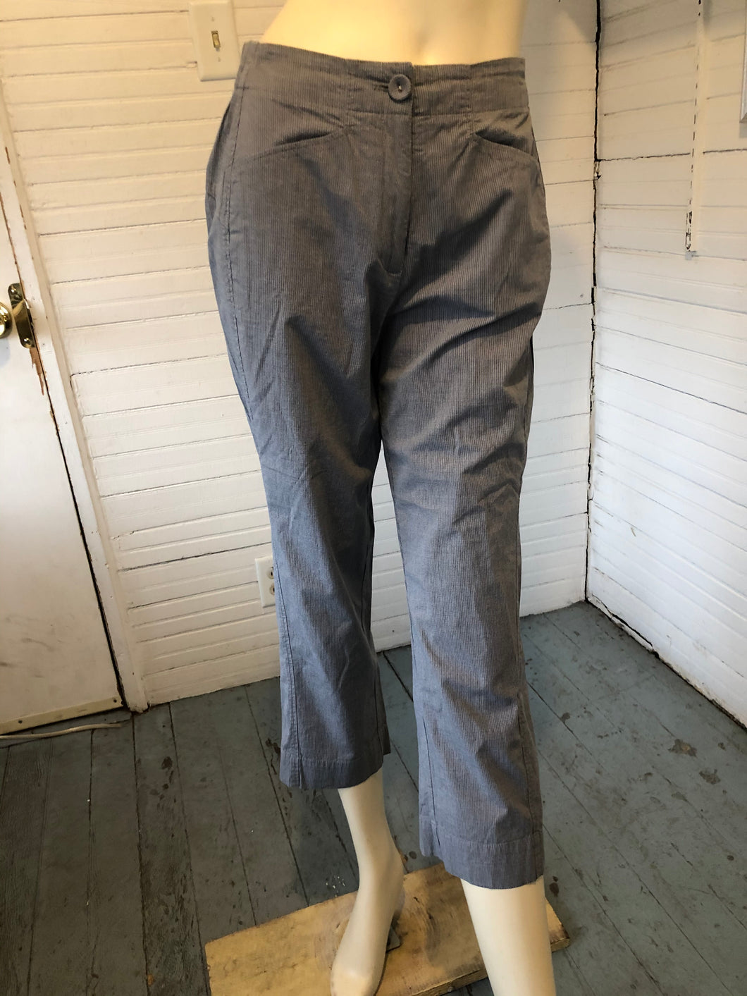 Oska Gray Skinny Vertical Striped Pants, size S (Oska 1