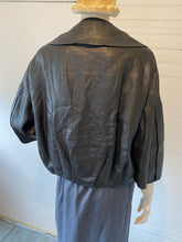 Load image into Gallery viewer, Ischiko by Oska Black Linen Boxy Jacket, size 8
