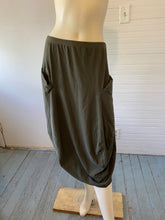 Load image into Gallery viewer, Rundholz Black Label Olive Green Long Skirt, size XS
