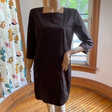 Load image into Gallery viewer, Sarah Pacini Brown Square Neck Shift Dress, size M/L (Brand size 3)

