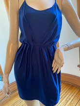 Load image into Gallery viewer, Rebecca Taylor Blue Spaghetti Strap Dress, size S
