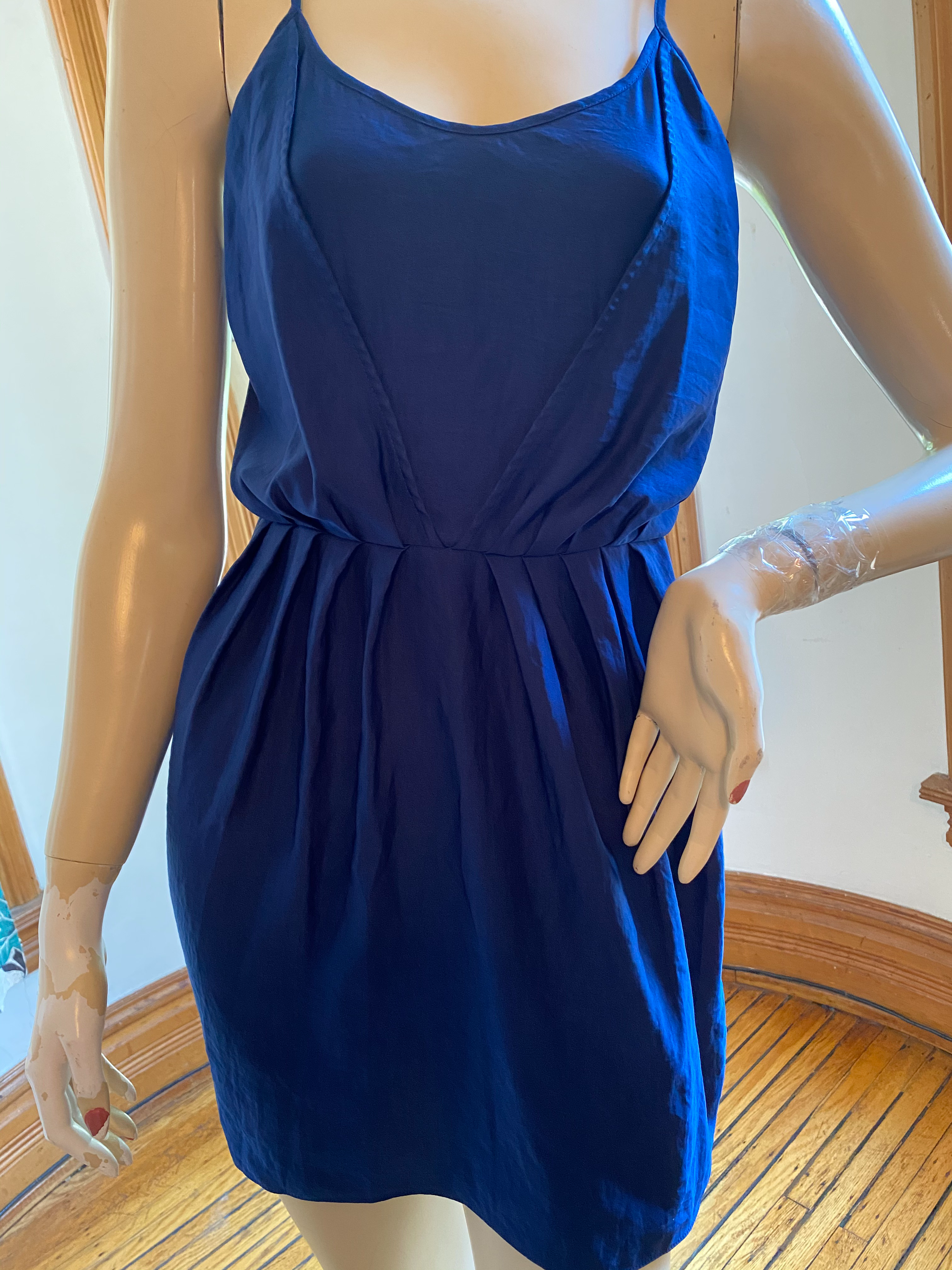 Rebecca Taylor Blue Spaghetti Strap Dress, size S  Christina Finn Style &  Boutique